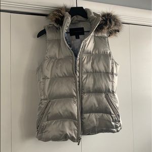 Lands End Womens puffer metallic vest